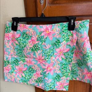 Floral Tropical Print Skort